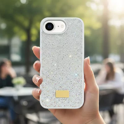 Microsonic Apple iPhone 16e Kılıf Cosmic Shine Beyaz