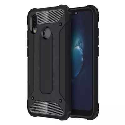 Microsonic Huawei P20 Lite Kılıf Rugged Armor Siyah