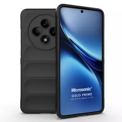Microsonic Oppo Reno 11 FS Kılıf Oslo Prime Siyah