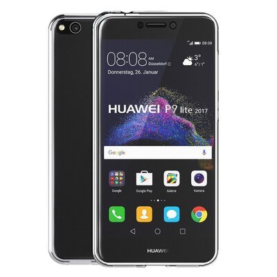 Microsonic Huawei P9 Lite 2017 Kılıf Komple Gövde Koruyucu Silikon Şeffaf