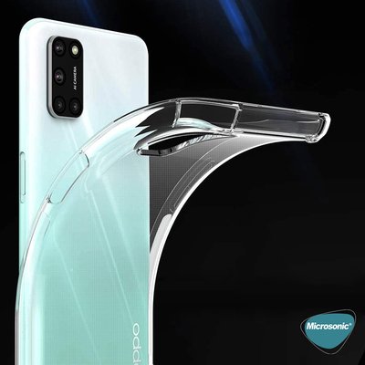 Microsonic Oppo A72 Kılıf Anti Shock Silikon Şeffaf