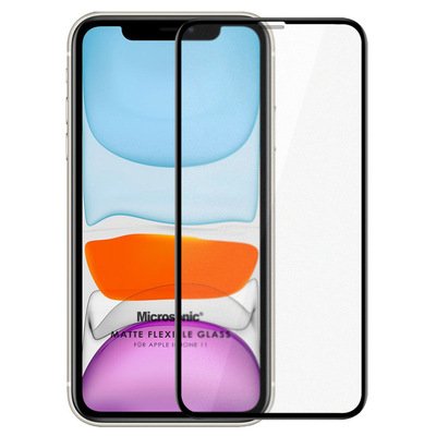 Microsonic Apple iPhone 11 Matte Flexible Ekran Koruyucu Siyah