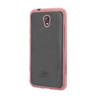 Microsonic Vodafone Smart Style 7 Kılıf Skyfall Transparent Clear Rose Gold