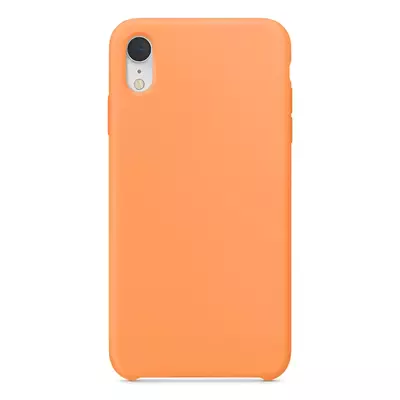 Microsonic Apple iPhone XR Kılıf Liquid Lansman Silikon Papaya