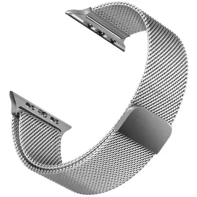 Microsonic Apple Watch 2 38mm Milanese Loop Kordon Gümüş