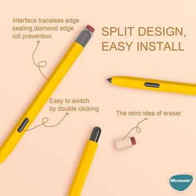 Microsonic Samsung Galaxy Tab S Pen Kılıf Retro Style Mat Silikon Lila