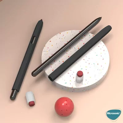 Microsonic Samsung Galaxy Tab S Pen Kılıf Retro Style Mat Silikon Lila