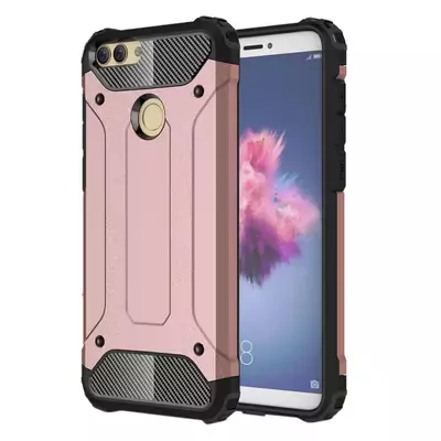 Microsonic Huawei P Smart Kılıf Rugged Armor Rose Gold