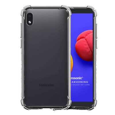 Microsonic Samsung Galaxy A01 Core Kılıf Anti Shock Silikon Şeffaf