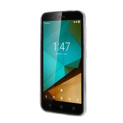 Microsonic Vodafone Smart Style 7 Kılıf Skyfall Transparent Clear Gümüş