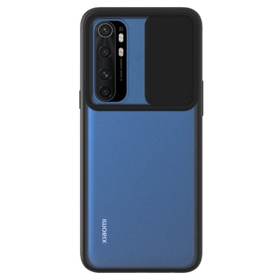 Microsonic Xiaomi Mi Note 10 Lite Kılıf Slide Camera Lens Protection Siyah