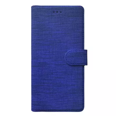 Microsonic Oppo Reno 5 Lite Kılıf Fabric Book Wallet Lacivert