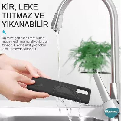 Microsonic Apple iPhone 16 Pro Kılıf Liquid Lansman Silikon Su Yeşili