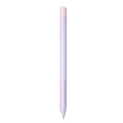 Microsonic Apple Pencil (2. nesil) Kılıf Mat Silikon Pembe Lila