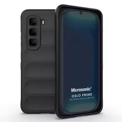 Microsonic Infinix Hot 50 Pro 4G Kılıf Oslo Prime Siyah