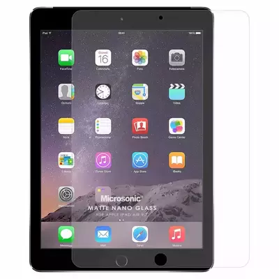 Microsonic Apple iPad 9.7 2017 (A1822-A1823) Matte Nano Glass Cam Ekran Koruyucu