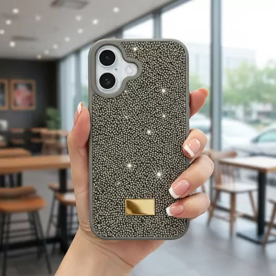 Microsonic Apple iPhone 16 Kılıf Cosmic Shine Koyu Gri