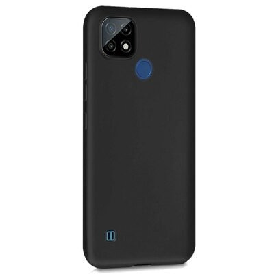 Microsonic Realme C21 Kılıf Matte Silicone Siyah