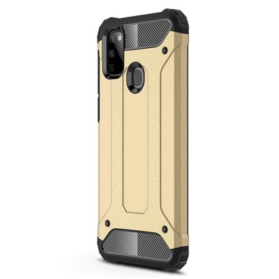 Microsonic Samsung Galaxy M21 Kılıf Rugged Armor Gold