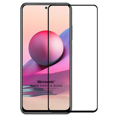 Microsonic Xiaomi Redmi Note 10 Matte Flexible Ekran Koruyucu Siyah