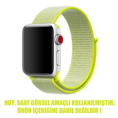 Microsonic Apple Watch Series 2 38mm Nylon Loop Kordon Flash Light