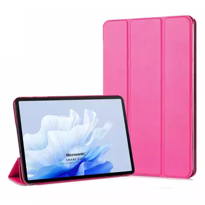 Microsonic Huawei MatePad Air Kılıf Slim Translucent Back Smart Cover Pembe