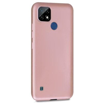 Microsonic Realme C21 Kılıf Matte Silicone Rose Gold