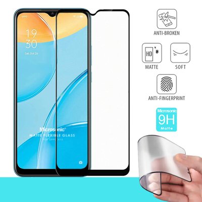 Microsonic Oppo A15 Matte Flexible Ekran Koruyucu Siyah