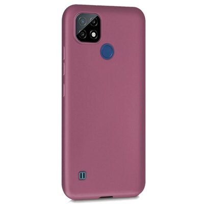 Microsonic Realme C21 Kılıf Matte Silicone Mor