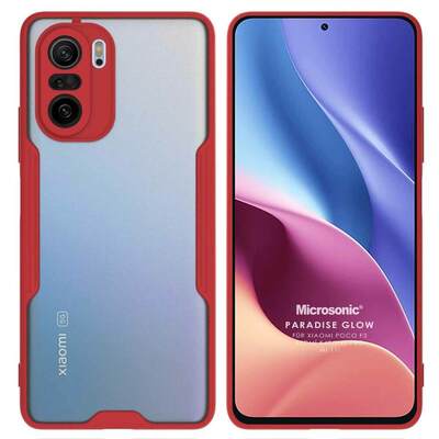 Microsonic Xiaomi Redmi K40 Pro Kılıf Paradise Glow Kırmızı