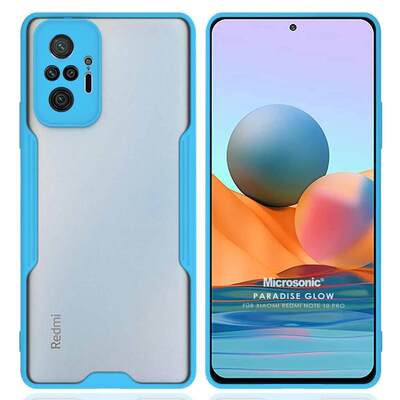 Microsonic Xiaomi Redmi Note 10 Pro Max Kılıf Paradise Glow Turkuaz