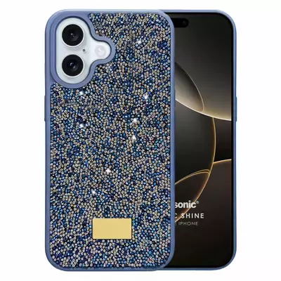 Microsonic Apple iPhone 16 Kılıf Cosmic Shine Lacivert
