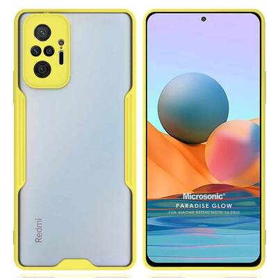 Microsonic Xiaomi Redmi Note 10 Pro Max Kılıf Paradise Glow Sarı