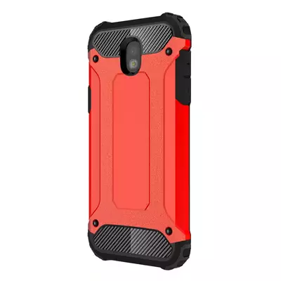 Microsonic Samsung Galaxy J3 Pro Kılıf Rugged Armor Kırmızı