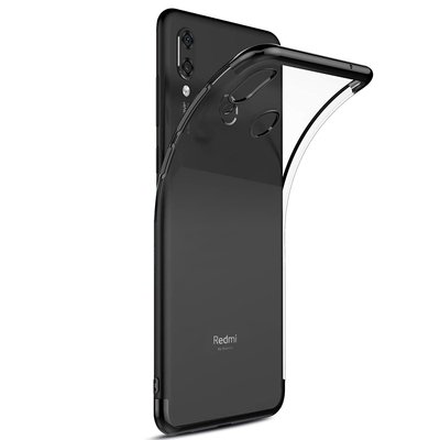 Microsonic Xiaomi Redmi Note 7 Kılıf Skyfall Transparent Clear Siyah