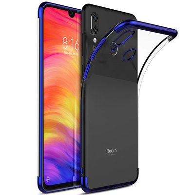 Microsonic Xiaomi Redmi Note 7 Kılıf Skyfall Transparent Clear Mavi