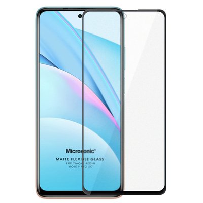 Microsonic Xiaomi Redmi Note 9 Pro 5G Matte Flexible Ekran Koruyucu Siyah