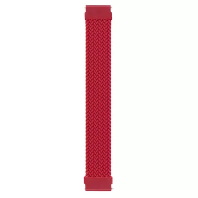 Microsonic Xiaomi Watch S3 Kordon, (Medium Size, 155mm) Braided Solo Loop Band Kırmızı