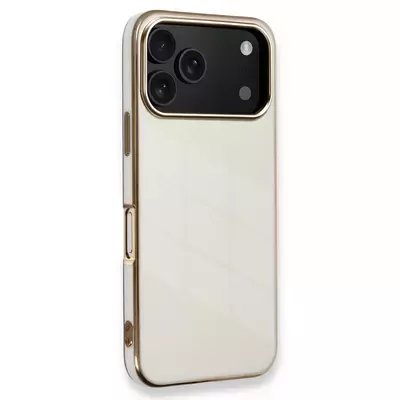 Microsonic Apple iPhone 17 Pro Max Kılıf Olive Plated Beyaz