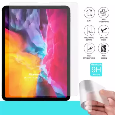 Microsonic Apple iPad Pro 11 2020 2.Nesil (A2228-A2068-A2230) Matte Nano Glass Cam Ekran Koruyucu