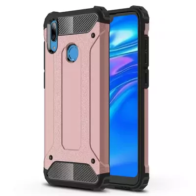 Microsonic Huawei Y7 2019 Kılıf Rugged Armor Rose Gold