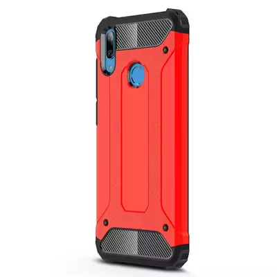 Microsonic Huawei Y7 2019 Kılıf Rugged Armor Kırmızı