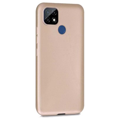 Microsonic Realme C25 Kılıf Matte Silicone Gold