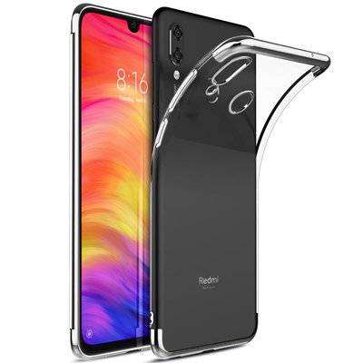 Microsonic Xiaomi Redmi Note 7 Kılıf Skyfall Transparent Clear Gümüş