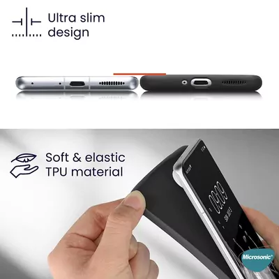 Microsonic Matte Silicone TECNO Spark 30 Pro Kılıf Siyah