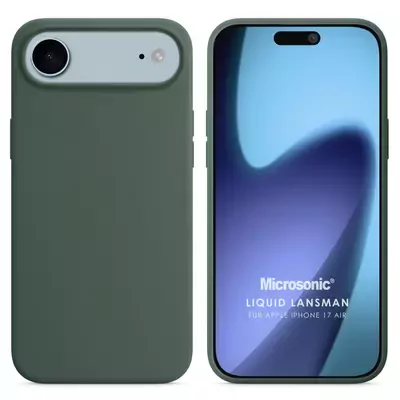 Microsonic Apple iPhone 17 Air Kılıf Liquid Lansman Silikon Yeşil