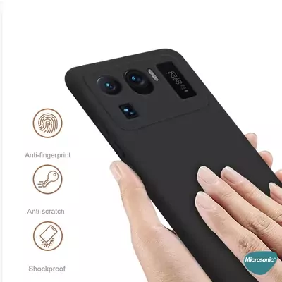 Microsonic Xiaomi Mi 11 Ultra Kılıf Matte Silicone Siyah