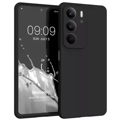 Microsonic Matte Silicone Realme C75 Kılıf Siyah