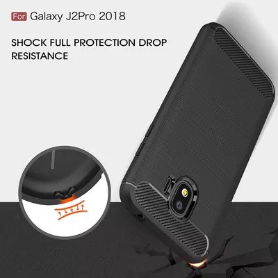 Microsonic Samsung Galaxy J2 Pro 2018 Kılıf Room Silikon Siyah