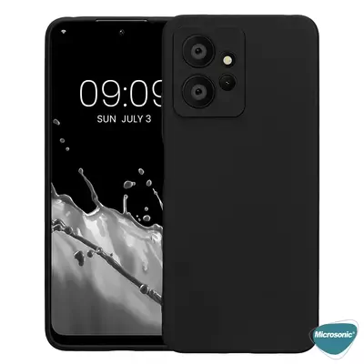 Microsonic Xiaomi Redmi Note 12 4G Kılıf Matte Silicone Siyah